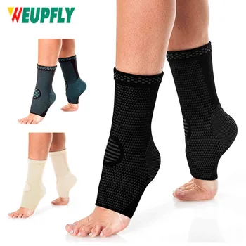 1 чифт бандажей за глезените за жени и мъже - Приключи за глезените - Компресия чорапи, превръзка за глезените при разтягане на ставните връзки на глезена, ахилловом сухожилии