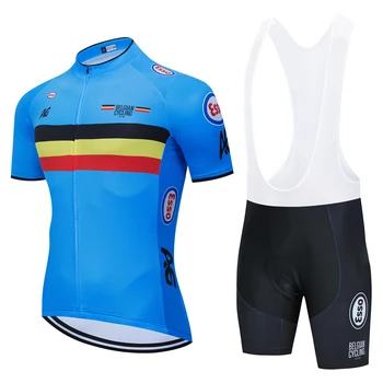 2023 Roupa Ciclismo Masculino Belgium National Team Jersey Cycling Bib Sport Set Tenue Cyclisme Homme велоформа джърси мтб