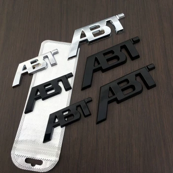 3D Метален Стикер С Емблемата на ABT Grill В Багажника За VW Passat B8 Audi A3 A4 A5 A6 A7 Q3 Q5 Q7 Q8 RS6 RS7 Аксесоари С Емблемата и Логото на ABT