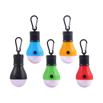 5 Опаковки на лагер на електрическата крушка Преносими led лампа за къмпинг, лампа за осветление на лагер на палатки, туристически съоръжения и оборудване, за разходки