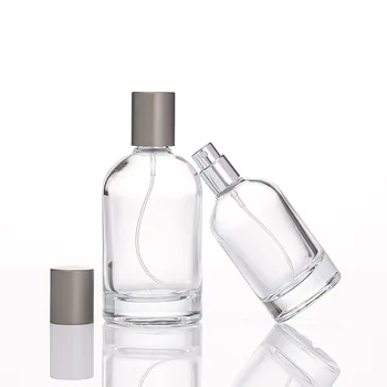 50шт 50 мл стъклена бутилка спрей малки мъгла Празна стъклена бутилка спрей Корона помпа Пътни флакони за козметичната течности и козметика SN1096