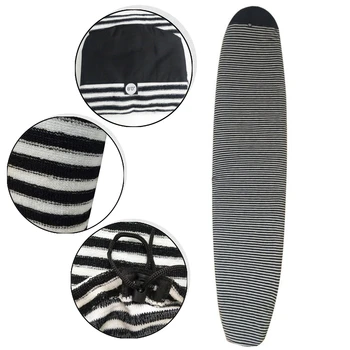 8-крак калъф за дъски за сърф, еластичен калъф за дъски за сърф, черно-бели аксесоари за сърфиране за възрастни/Чанта за дъски за сърф унисекс