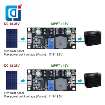 JCD MPPT 1A 3,2 ДО 3,7 НА 3,8 7,4 В 11,1 от 14,8 В Модул Зарядно Устройство Литиево-йонна Батерия за Слънчеви Панели 9 12 18 В DIY KIT