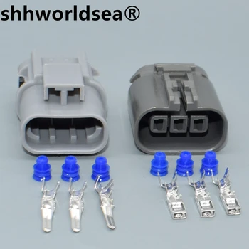 shhworldsea 3-Пинов Конектор 7223-1834-40 2,8 мм Автомобилна бобина За Автомобил на Сензор за Кислород O2 За Nissan