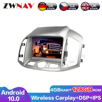 ZWNAV 128G Carplay Android 10.0 Автомобилни аксесоари, Авторадио DVD-плейър за Chevrolet Captiva 2014 GPS Аудио Стерео Главното устройство