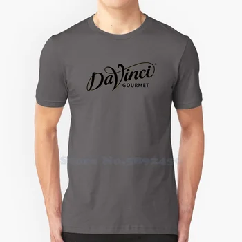 Висококачествени тениски с логото на Davinci Gourmet, модна тениска, нова тениска от 100% памук