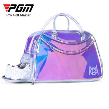 Дамски чанта за голф PGM, Корейската версия, цветни лазерни дамски чанти за голф, лека пътна чанта YWB041