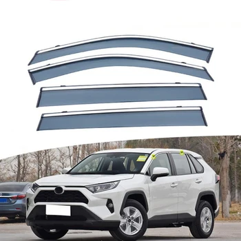 Дефлектори на Страничните Стъкла на автомобила, За Toyota Rav4 XA40 XA50 2014-2018 2019-2023 Козирка От Слънце И Дъжд Вратата на Козирка От атмосферни влияния