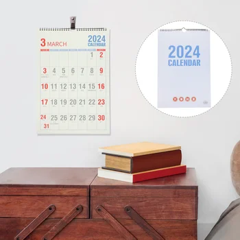 Домашен планер, месечен стенен календар за вашия домашен офис в 2024 година