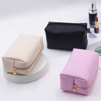 Женски пътни козметични чанти от изкуствена кожа, косметичка-органайзер за тоалетни принадлежности, мрежи, косметичка, чанта за съхранение за момичета