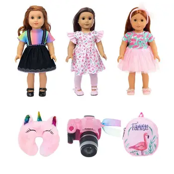 Кавайные Предмети Модни стоп-моушън Облекло 43 см Безплатна Доставка Предмети Мини Аксесоари За 18 Инчови Детски Кукли American Girls САМ Game Gifts