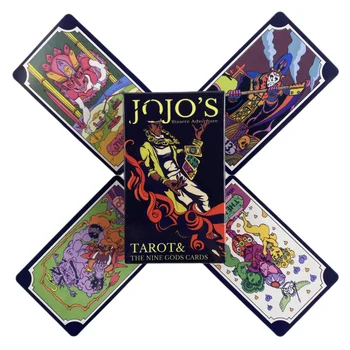 Карта Таро на jojo ' s Bizarre Adventure от 84 тестета, издание за гадаене на английски език Oracle Визии Borad Playing Games
