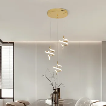 Модерен дизайн, Позлатените покритие хром, led висящи лампи за ресторант, висящи лампи за спалня, окачена лампа за кухня, вътрешно осветление