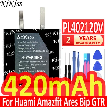 Мощна батерия KiKiss PL402120V за Смарт спортни часа Huami AMAZFIT Арес Bip GTR/GTR 47 мм/GTR 42 мм/ GTS A1914 A1913/GTS2 Mini
