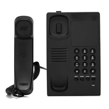 Настолен стационарен телефон B17 Елегантен кабелна стационарен телефон за хотели, къщи, барове 96BA