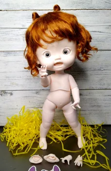 Нова кукла от смола 1/6 sd BJD nuonuo, играчка модел хуманоиден, сладко момиче, подарък за рожден ден, направи си сам, в присъствието на грим