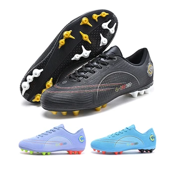 Нови мъжки футболни обувки AG / ДВ, износоустойчиви, висококачествени футболни обувки за тренировки на открито, дамски детски спортни обувки