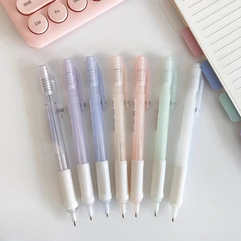 Пластмасов механичен молив за момичета цвят карамел, студентски сладки стационарни детски пишещи средства, инструменти за рисуване, ученически пособия