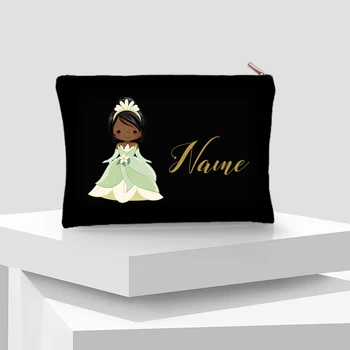Подарък чанта Kawaii Black Princess, детска пътна чанта за грим, Тоалетна детска чанта, Органайзер за пелени, Скъпа канцелярская чанта за съхранение