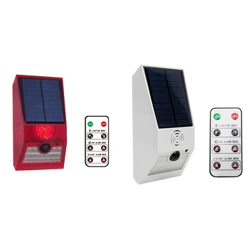Слънчевата аларма, слънчев стробоскоп с детектор за движение, слънчева аларма, детектор на движение, с дистанционно управление