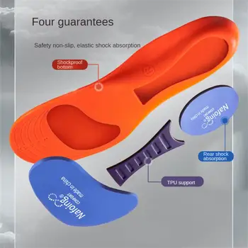 Спортни ластични стелки за обувки Технология ходила Амортизационен дишащи стелки за бягане за крака, Ортопедични стелки