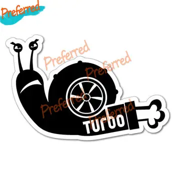 Стикер Turbo Snail стикер JDM Drift Car Рибка, Забавен Турбо Висококачествен винил калъф KK, надраскване, Водоустойчив стикер за автомобил от PVC