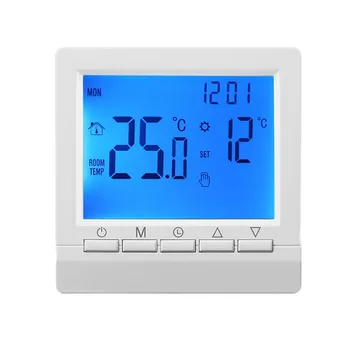 Термостат Програмируем цифров регулатор за стайна температура с LCD отопление на пода с подгряване, вграден сензор, Резервни части за дома