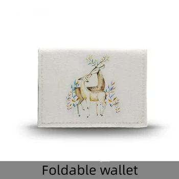 Термосублимационный празен бял мини-портфейли, портмонета за по-малките монети, клатч, чанти за пари, за жени и момичета