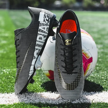 Футболни обувки Messi Обувки Здрави, Удобни и Качествени Футболни обувки за по-лесно футзала на открито Маратонки на Едро Chuteira Society