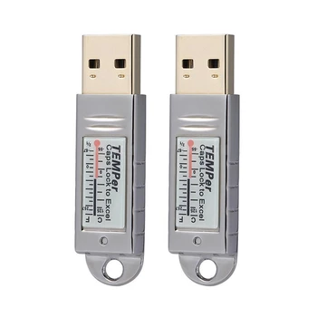 Горещ 2X USB Термометър за температурен Регистратор на данни за PC на Windows Xp и Vista/7