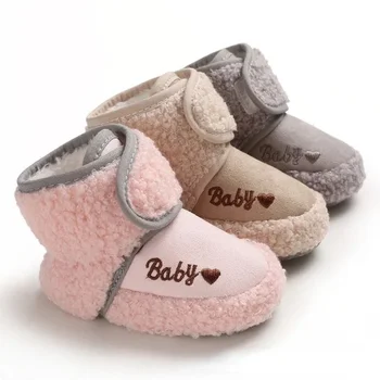Зимни Топли зимни обувки за деца, меки и удобни детски обувки за момичета и момчета, мини чорапи, Домашни чехли, обувки за новородени