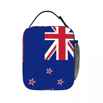 Пакети за обяд под флага на Нова Зеландия, Уелингтън, чанти за пикник, термоохладитель, обяд-бокс, чанта за обяд за жени, работа, деца, училище