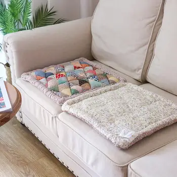 Устойчива на петна калъф за дивана С хубав цветен модел на Калъф за дивана с бохемски цветисти принтом Калъф за дивана, Стеганая нескользящая мебели за мека